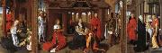 Hans Memling The Nativity,The Adoration of the Magi,The Presentation in the Temple china oil painting reproduction